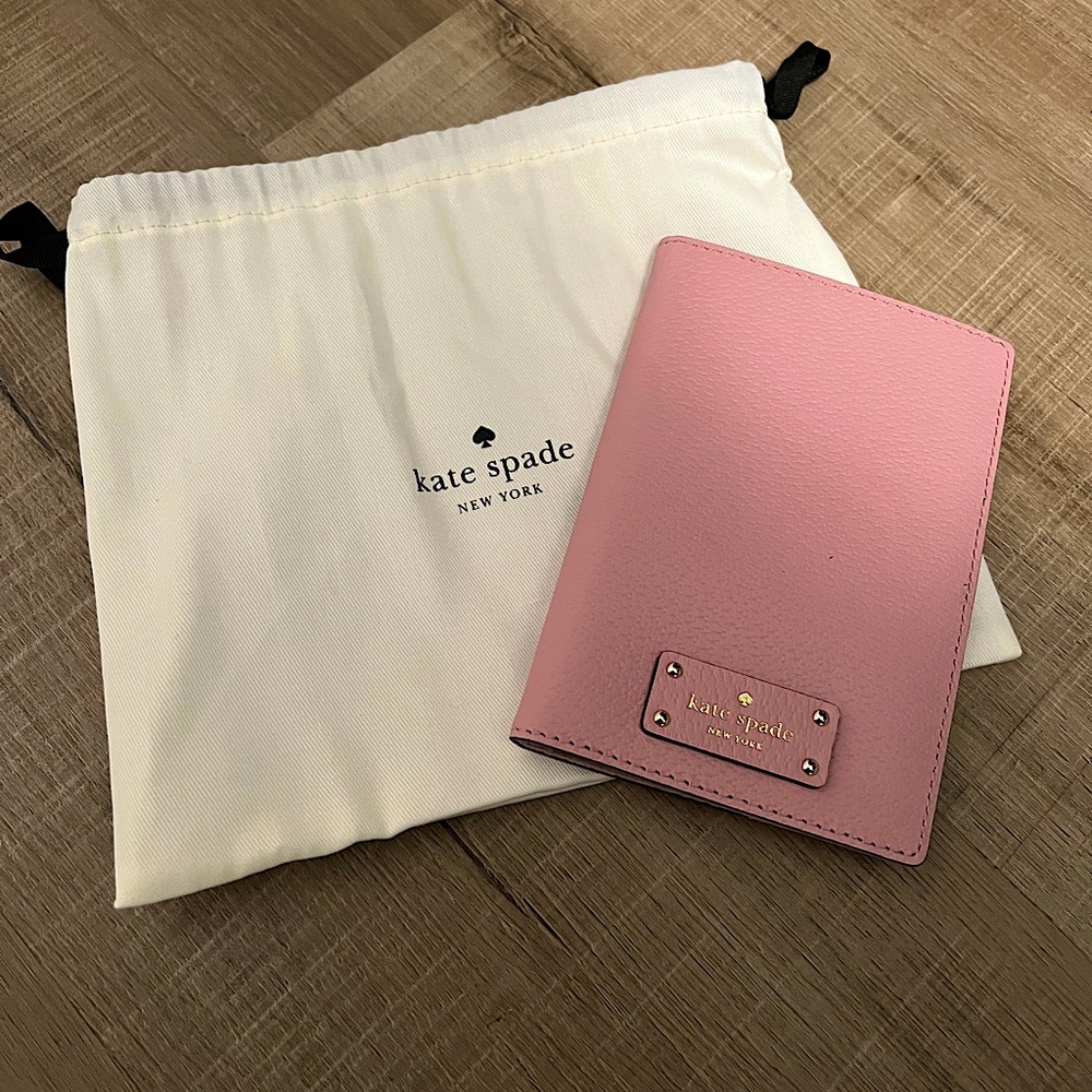 Kate Spade pink passport wallet, brand new